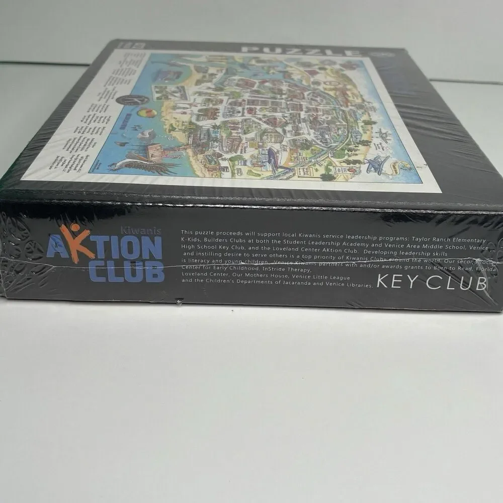 Kiwanis Jigsaw Puzzle Of Venice Florida 672 Pieces Brand New Sealed Rare
